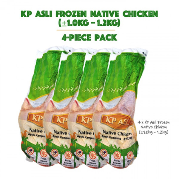 KP Asli Frozen Native Chicken 1.0kg - 4 birds [ FR...